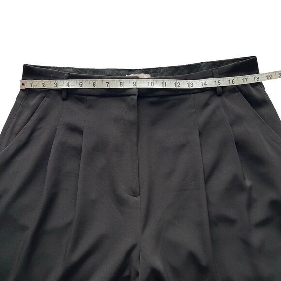 Wide Leg Pants. Black Trouser, High Waist,Pleated. Elastic waistband. Size 14. - Picture 6 of 14